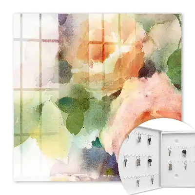 Fleurs à l'aquarelle aux couleurs subtiles