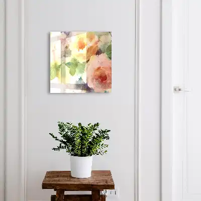 Fleurs à l'aquarelle aux couleurs subtiles
