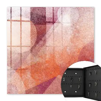 L'Énergie de l'abstraction rose et orange