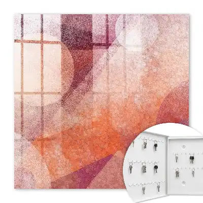L'Énergie de l'abstraction rose et orange