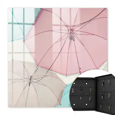Parapluie aux tons pastel légers