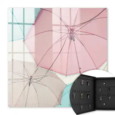 Parapluie aux tons pastel légers