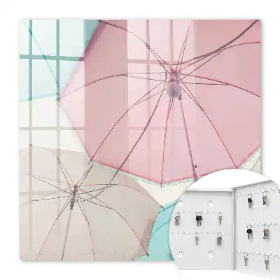 Parapluie aux tons pastel légers