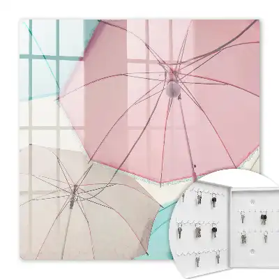 Parapluie aux tons pastel légers