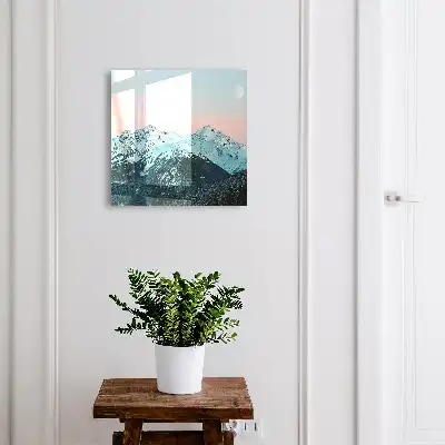 Paix de la montagne au clair de lune