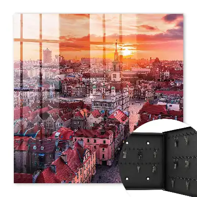 Coucher de soleil sur les toits historiques
