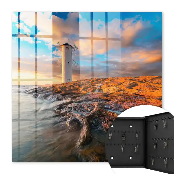 Phare au coucher du soleil
