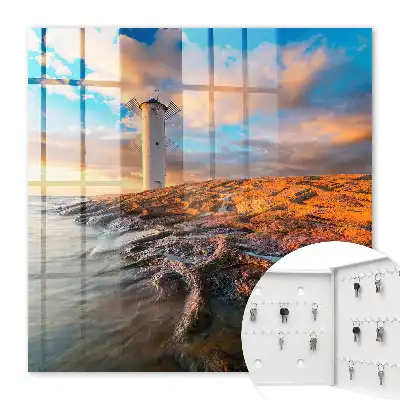 Phare au coucher du soleil