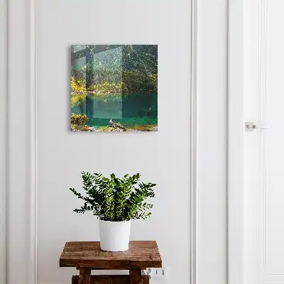 Idylle montagnarde dans une eau verte