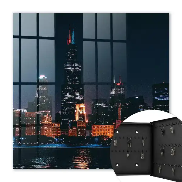 Une ville nocturne illuminée
