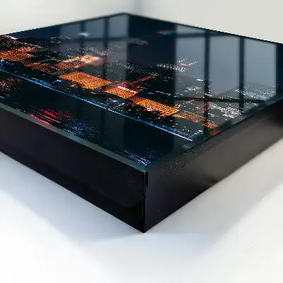 Une ville nocturne illuminée