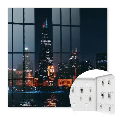 Une ville nocturne illuminée