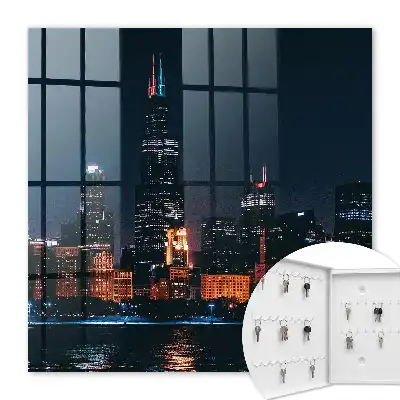 Une ville nocturne illuminée