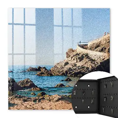 Tableau paysage côtier avec mer bleue
