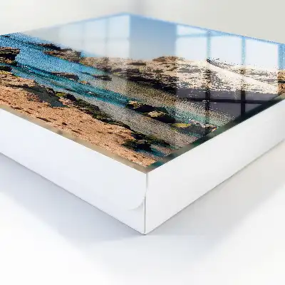 Tableau paysage côtier avec mer bleue