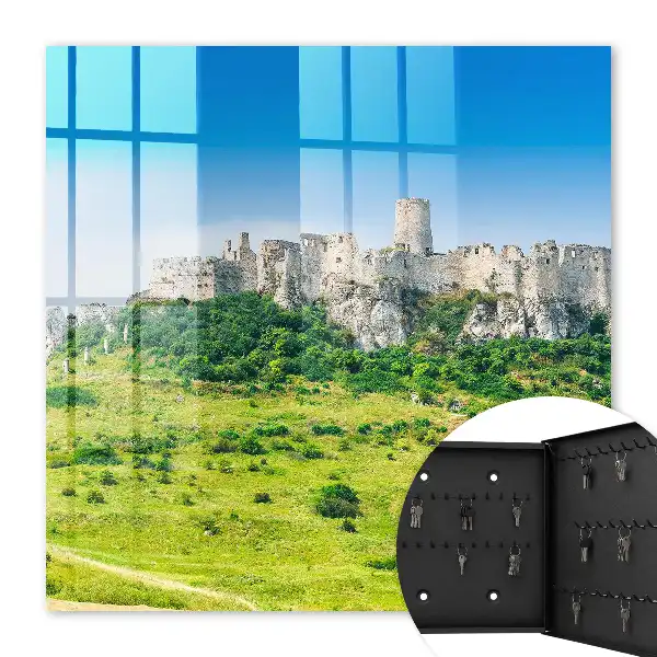 Château de pierre sous un ciel bleu