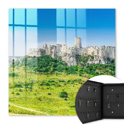 Château de pierre sous un ciel bleu