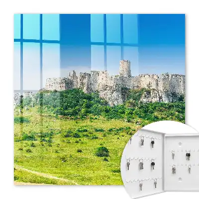 Château de pierre sous un ciel bleu