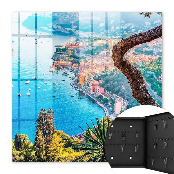 Tableau paysage de vacances sur la côte de la baie