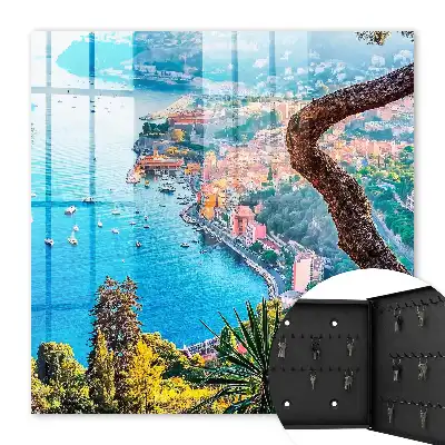 Tableau paysage de vacances sur la côte de la baie