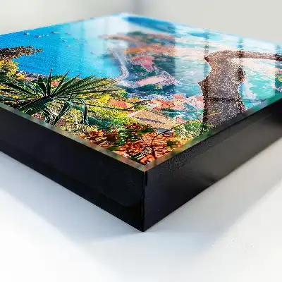 Tableau paysage de vacances sur la côte de la baie