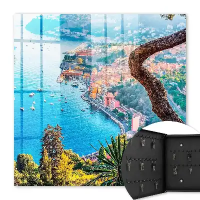 Tableau paysage de vacances sur la côte de la baie