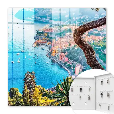 Tableau paysage de vacances sur la côte de la baie