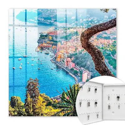 Tableau paysage de vacances sur la côte de la baie