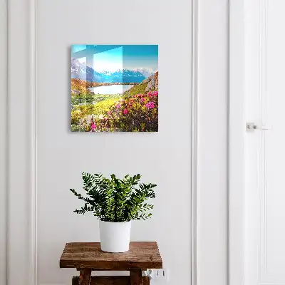 Paysage de montagne aux couleurs vives