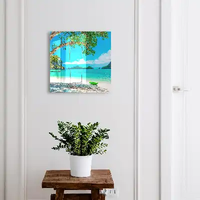 Paradis tropical vert mer