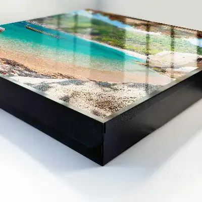 Tableau représentant une vue paradisiaque sur des collines verdoyantes