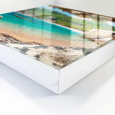 Tableau représentant une vue paradisiaque sur des collines verdoyantes