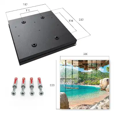 Tableau représentant une vue paradisiaque sur des collines verdoyantes