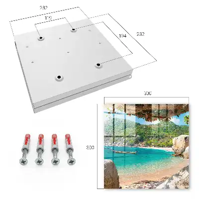Tableau représentant une vue paradisiaque sur des collines verdoyantes