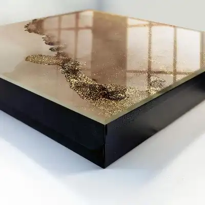 Abstraction artistique avec effet de transparence