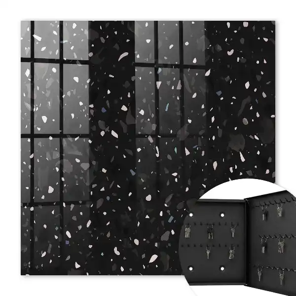 Fond en terrazzo noir