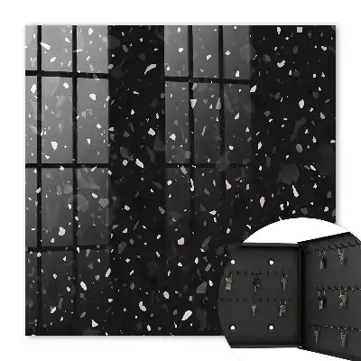 Fond en terrazzo noir