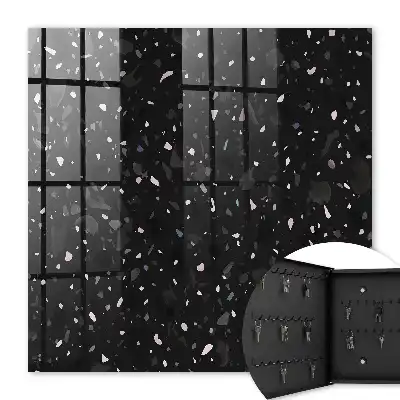 Fond en terrazzo noir