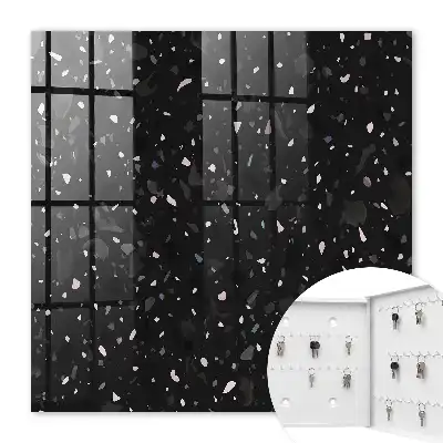 Fond en terrazzo noir