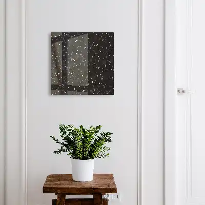 Fond en terrazzo noir