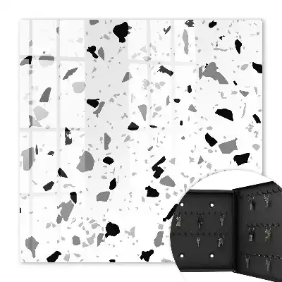 Dalle au motif terrazzo monochrome