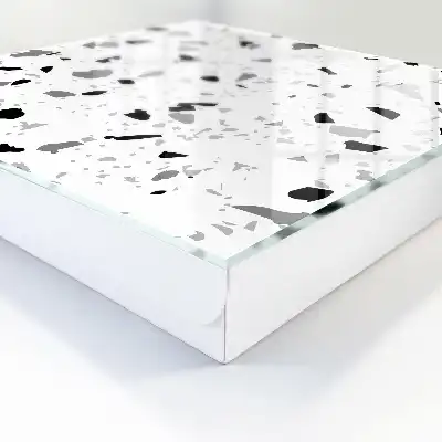 Dalle au motif terrazzo monochrome