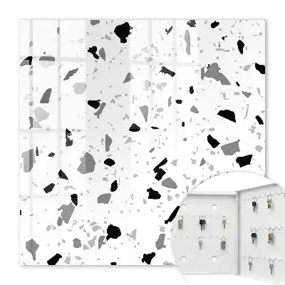 Dalle au motif terrazzo monochrome