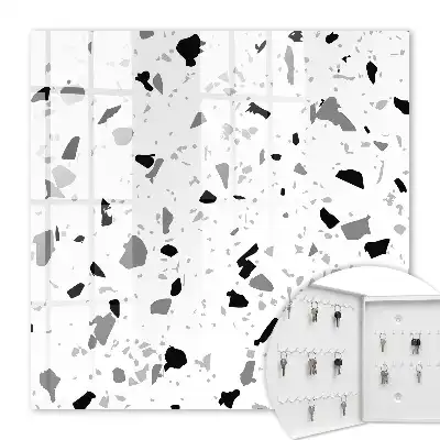 Dalle au motif terrazzo monochrome