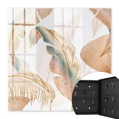 Feuilles délicates aux couleurs subtiles