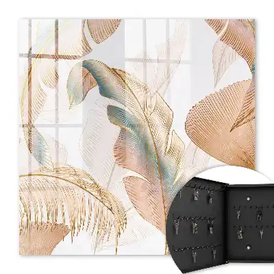 Feuilles délicates aux couleurs subtiles