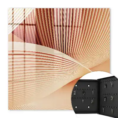 Vagues abstraites aux tons crème et beige