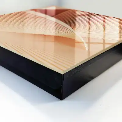 Vagues abstraites aux tons crème et beige