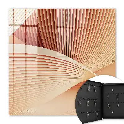 Vagues abstraites aux tons crème et beige