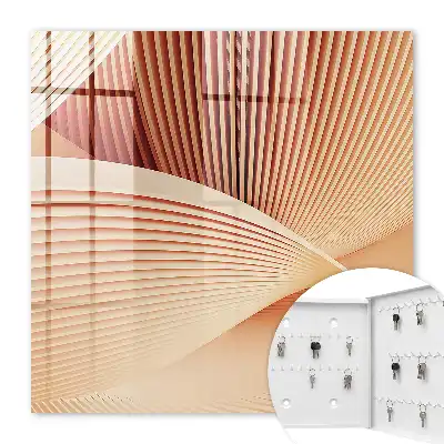 Vagues abstraites aux tons crème et beige